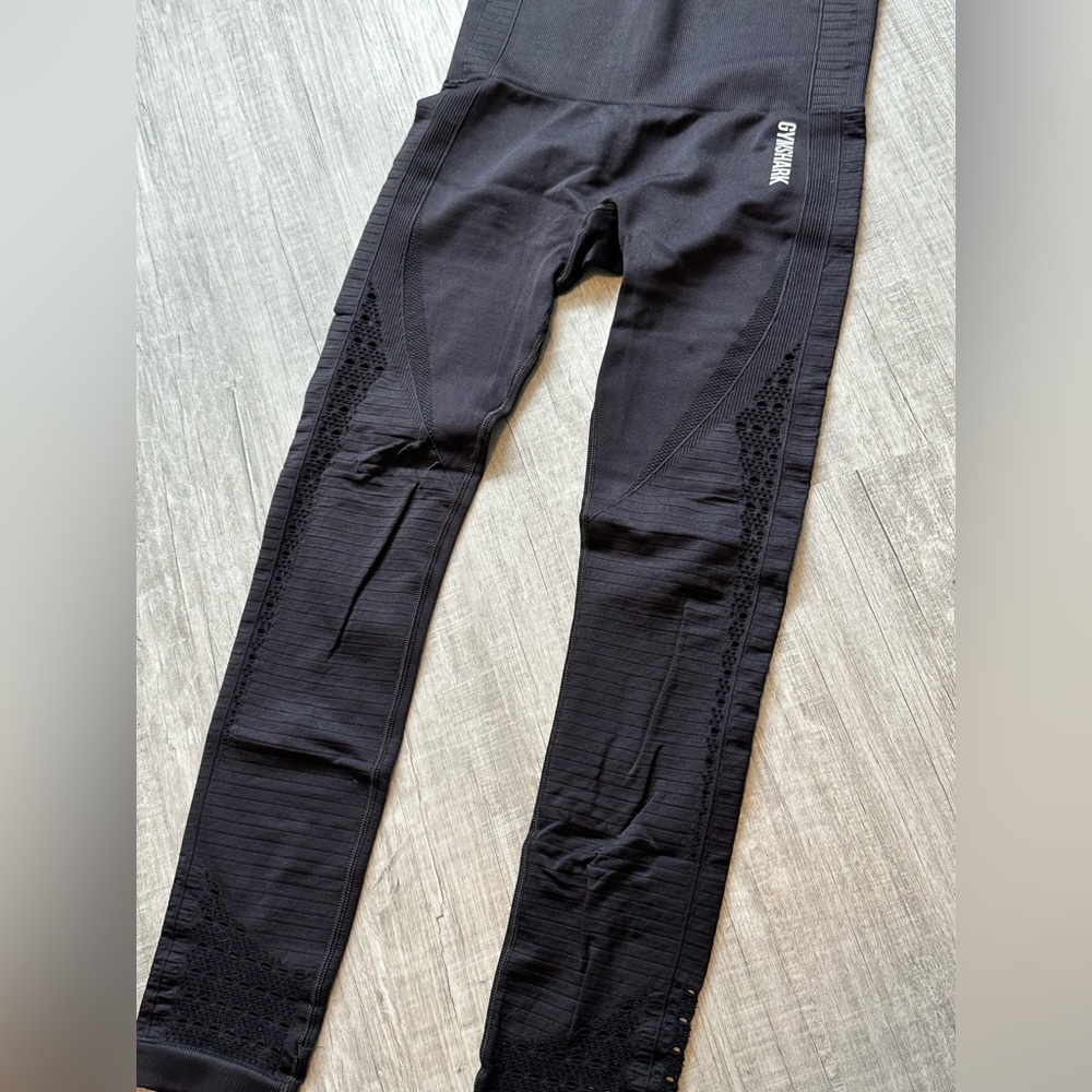 Gymshark Energy Seamless Leggings/Black/Size Small(6)